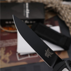Benchmade 3310 Infidel Dagger AUTO OTF Knife 3.93" S30V Black Double Edge Blade, 6061-Aluminum Handles