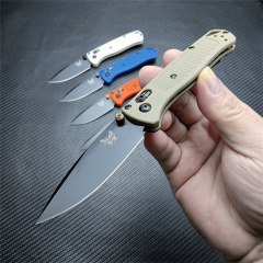 Benchmade Mini 533 Bugout AXIS Folding Knife 2.75" S30V Plain Blade, Grivory Handles - 533BK-2