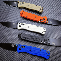 Benchmade Mini 533 Bugout AXIS Folding Knife 2.75" S30V Plain Blade, Grivory Handles - 533BK-2