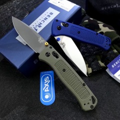 Benchmade 535 Bugout AXIS Folding Knife 3.24" S30V Satin Plain Blade, Grivory Handles