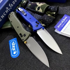 Benchmade 535 Bugout AXIS Folding Knife 3.24" S30V Satin Plain Blade, Grivory Handles