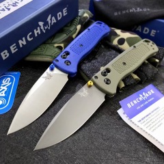 Benchmade 535 Bugout AXIS Folding Knife 3.24" S30V Satin Plain Blade, Grivory Handles