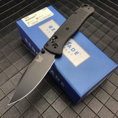 Benchmade 535 Bugout AXIS Folding Knife 3.24" S30V Satin Plain Blade, Grivory Handles