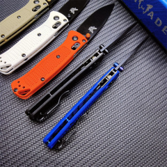 Benchmade Mini 533 Bugout AXIS Folding Knife 2.75" S30V Plain Blade, Grivory Handles - 533BK-2