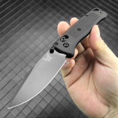 Benchmade 535 Bugout AXIS Folding Knife 3.24" S30V Satin Plain Blade, Grivory Handles