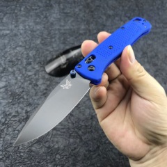 Benchmade 535 Bugout AXIS Folding Knife 3.24" S30V Satin Plain Blade, Grivory Handles