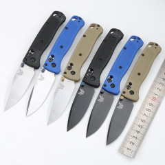 Benchmade 535 Bugout AXIS Folding Knife 3.24" S30V Satin Plain Blade, Grivory Handles
