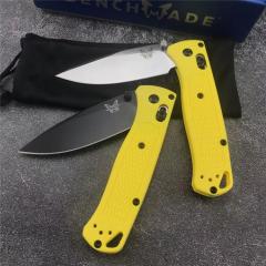 Benchmade 535 Bugout AXIS Folding Knife 3.24" S30V Satin Plain Blade, Grivory Handles