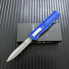 Benchmade 3300BK Infidel Dagger AUTO OTF Knife 3.85" D2 Black Double Edge Blade, Aviation Aluminum Handles