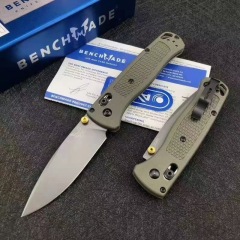 Benchmade 535 Bugout AXIS Folding Knife 3.24" S30V Satin Plain Blade, Grivory Handles