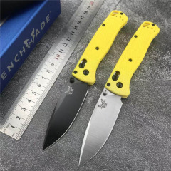 Benchmade 535 Bugout AXIS Folding Knife 3.24" S30V Satin Plain Blade, Grivory Handles