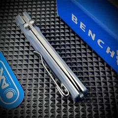 Benchmade Mini 485 Bugout AXIS Folding Knife 3.18" M390 Plain Blade, G10 Handles - 485BK-2