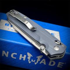 Benchmade Mini 485 Bugout AXIS Folding Knife 3.18" M390 Plain Blade, G10 Handles - 485BK-2