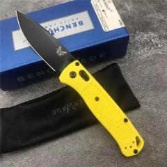 Benchmade 535 Bugout AXIS Folding Knife 3.24" S30V Satin Plain Blade, Grivory Handles