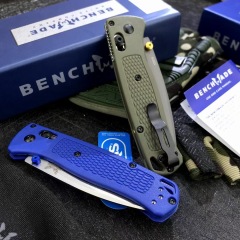 Benchmade 535 Bugout AXIS Folding Knife 3.24" S30V Satin Plain Blade, Grivory Handles