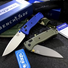 Benchmade 535 Bugout AXIS Folding Knife 3.24" S30V Satin Plain Blade, Grivory Handles