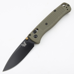 Benchmade 535 Bugout AXIS Folding Knife 3.24" S30V Satin Plain Blade, Grivory Handles