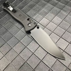 Benchmade 535 Bugout AXIS Folding Knife 3.24" S30V Satin Plain Blade, Grivory Handles