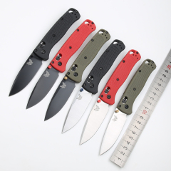 Benchmade 535 Bugout AXIS Folding Knife 3.24" S30V Satin Plain Blade, Grivory Handles