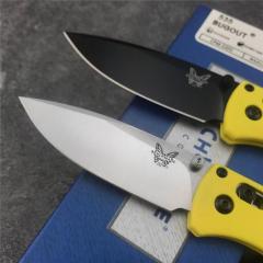 Benchmade 535 Bugout AXIS Folding Knife 3.24" S30V Satin Plain Blade, Grivory Handles