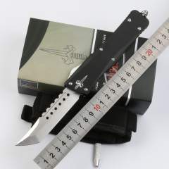 Microtech Combat Troodon AUTO OTF Knife 3.77" D2 Satin Blade, Aviation Aluminum Handles