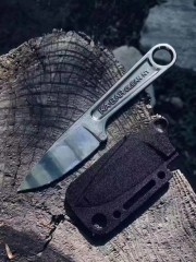 KA-BAR 1119 Forged Wrench Knife Fixed 3.15" 425 Steel Blade, Satin, One-Piece Construction, Hard Plastic Sheath
