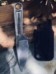 KA-BAR 1119 Forged Wrench Knife Fixed 3.15" 425 Steel Blade, Satin, One-Piece Construction, Hard Plastic Sheath