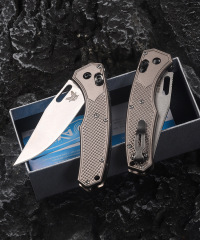 Benchmade Hunt Taggedout AXIS Folding Knife 3.46" CPM-154 Clip Point Blade, Aluminum Alloy Handles - 15535