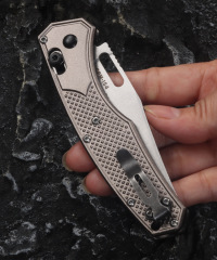 Benchmade Hunt Taggedout AXIS Folding Knife 3.46" CPM-154 Clip Point Blade, Aluminum Alloy Handles - 15535