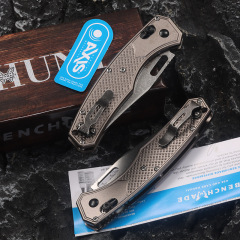 Benchmade Hunt Taggedout AXIS Folding Knife 3.46" CPM-154 Clip Point Blade, Aluminum Alloy Handles - 15535