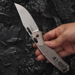 Benchmade Hunt Taggedout AXIS Folding Knife 3.46" CPM-154 Clip Point Blade, Aluminum Alloy Handles - 15535