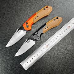 Kershaw 7851 Launch 19 AUTO Folding Knife 3.3" CPM-154 Two-Tone Clip Point Blade, Black Anodized Aluminum Handles with Earth Brown G10 Scale