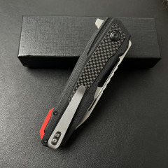 Sigil Assisted Open Folding Knife 3.94" D2 Satin Plain Blade, G10 Handles