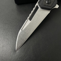Sigil Assisted Open Folding Knife 3.94" D2 Satin Plain Blade, G10 Handles
