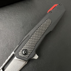 Sigil Assisted Open Folding Knife 3.94" D2 Satin Plain Blade, G10 Handles