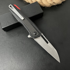 Sigil Assisted Open Folding Knife 3.94" D2 Satin Plain Blade, G10 Handles
