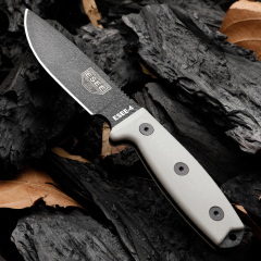ESEE Knives ESEE-4P 3.9'' D2 Plain Edge, Coyote Brown Sheath, Clip Plate
