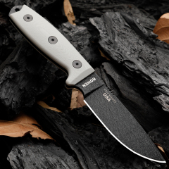 ESEE Knives ESEE-4P 3.9'' D2 Plain Edge, Coyote Brown Sheath, Clip Plate