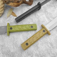 ZT 0006 Fixed Blade Knife, 5.51" CPM-3V Bead Blasted Clip Point, ABS Handles, Kydex Sheath
