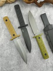 ZT 0006 Fixed Blade Knife, 5.51" CPM-3V Bead Blasted Clip Point, ABS Handles, Kydex Sheath