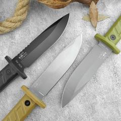 ZT 0006 Fixed Blade Knife, 5.51" CPM-3V Bead Blasted Clip Point, ABS Handles, Kydex Sheath