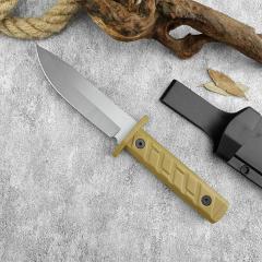ZT 0006 Fixed Blade Knife, 5.51" CPM-3V Bead Blasted Clip Point, ABS Handles, Kydex Sheath