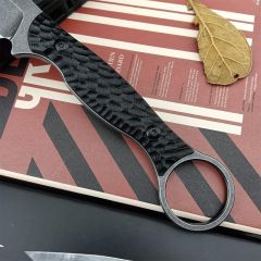 Toor Knives Serpent S Fixed Blade Knife 3.75" CPM-M4 Drop Point Blade, Black G10 Handles