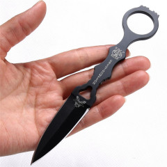 Benchmade SOCP Dagger Fixed Blade Knife 2.17" Black Blade, Black Sheath - 176BK