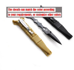 Benchmade SOCP Dagger Fixed Blade Knife 2.17" Black Blade, Black Sheath - 176BK