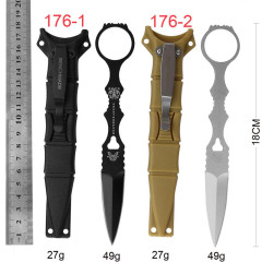 Benchmade SOCP Dagger Fixed Blade Knife 2.17" Black Blade, Black Sheath - 176BK