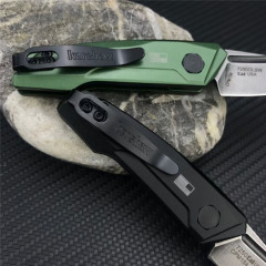 Kershaw 7250 Launch 9 AUTO Folding Knife 1.8" Working Finish CPM-154 Drop Point Blade, Black Anodized Aluminum Handles