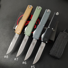 Microtech UTX-70 Ultratech OTF AUTO Knife 3.34" D2 Plain Blade, Aluminum Alloy Handles