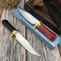 Cold Steel 39L Laredo Bowie Fixed Blade Knife 6.57" 9Cr13 Clip Point Blade, Ebony Handle, Secure-Ex Sheath