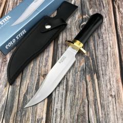 Cold Steel 39L Laredo Bowie Fixed Blade Knife 6.57" 9Cr13 Clip Point Blade, Ebony Handle, Secure-Ex Sheath